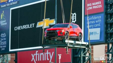 The Blazer, at Comerica Park in Detroit
